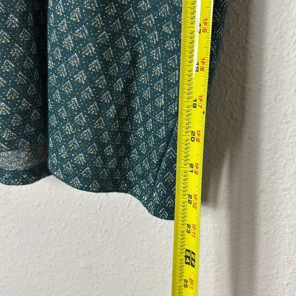 Zara Trafaluc metallic green tank top size Small - Picture 6 of 8